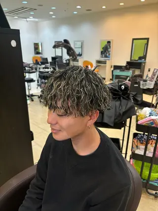 ショート カラー パーマ ✂️メンズ特化✂️ 神田のヘアスタイル