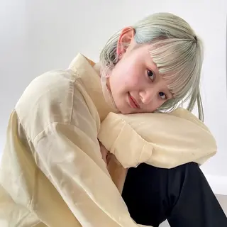 カラー 透けるカラー 🫧‪かふうのヘアスタイル