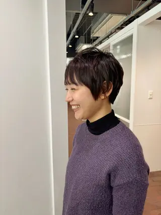 ショート マンツーマン 縮毛矯正/マユコのヘアスタイル