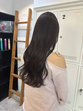 カラー ちはな‎🤍 ヘアセット／縮毛矯正のヘアスタイル