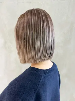 ミディアム カラー パーマ ヘアアレンジ ITbyALBUM 中野店のヘアスタイル