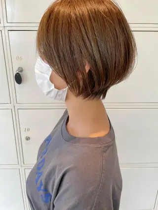 ショート カラー 鶴岡で縮毛矯正なら お任せ！ハヤシナオミのヘアスタイル