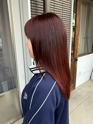 セミロング 森岡 涼汰のヘアスタイル