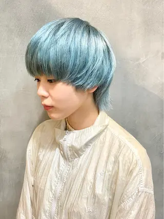 ショート カラー ショート/ウルフ ハイトーン/カイセイのヘアスタイル