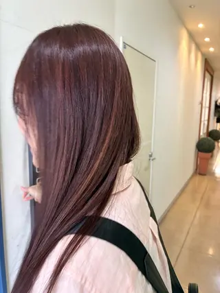 ロング カラー 秋田弥生 /髪質改善/艶カラーのヘアスタイル