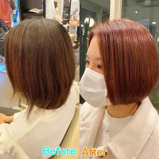 ショート カラー 透明感カラー🌿 グレージュ🐺陽介のヘアスタイル