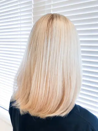 セミロング カラー ヘアアレンジ レイヤー×ヘッドスパ ＊保田遥＊のヘアスタイル