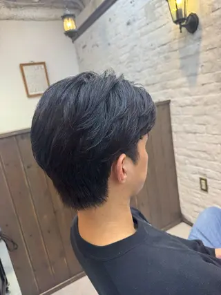 パーマ メンズ 西出 茉燦のヘアスタイル