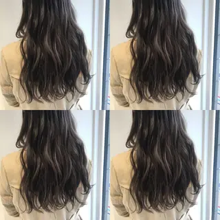 ロング カラー 小栗 麻衣のヘアスタイル