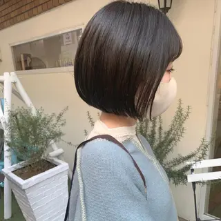 ミディアム カラー stylist店長 岡本真依のヘアスタイル