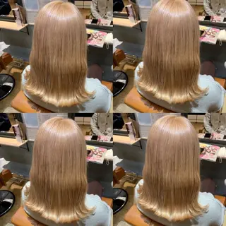 ミディアム ✨縮毛矯正✖︎顔周り レイヤー✨ナカムラのヘアスタイル