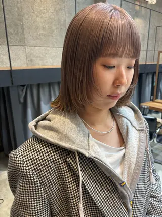 ショート カラー ヘアアレンジ 押切 響 のヘアスタイル