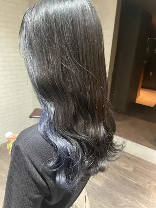 セミロング 🦄艶カラー×韓国 NANA💎🐬のヘアスタイル