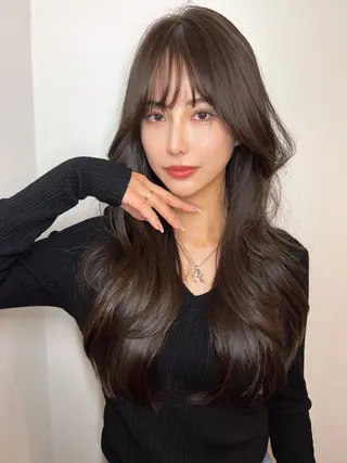 ロング 🇨🇳ワンホンヘア 下田鉄也のヘアスタイル