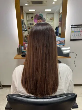 ロング 髪質改善/マツパ 垢抜け透明カラー衣笠のヘアスタイル