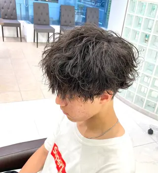 ショート パーマ メンズ 【メンズ特化】 池田大成✂︎のヘアスタイル