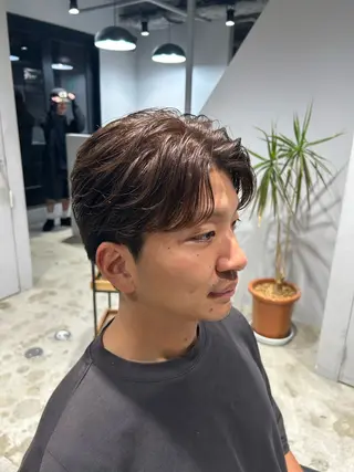 ショート カラー メンズ ナチュラルカラー ブリーチなし　あんりのヘアスタイル