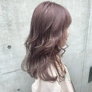セミロング カラー ヘアアレンジ 💗💗韓国レイヤー yu-ki💗💗のヘアスタイル