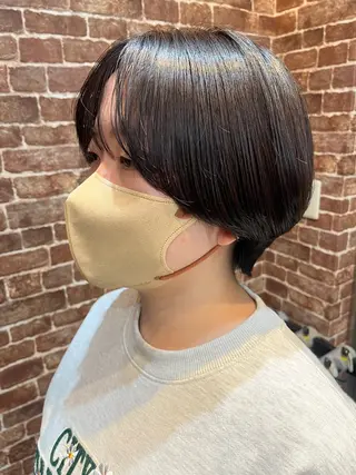 ショート カラー メンズ 久木原 ゆりのヘアスタイル