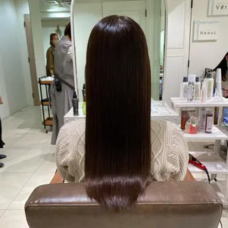 ロング カラー 艶カラー🩵中久保 舞優🩵のヘアスタイル