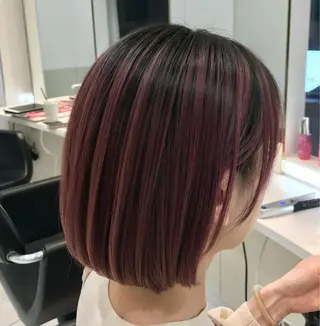 ショート カラー クロスパーマ松永裕久 似合わせカットのヘアスタイル