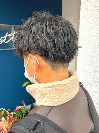 ショート パーマ ヘアアレンジ メンズ メンズパーマ職人 加藤 弘貴のヘアスタイル