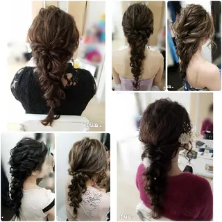 セミロング ヘアアレンジ fun./ヘアセット /エクステ/着付のその他イメージ