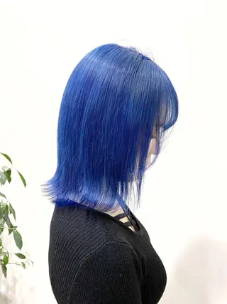 ミディアム カラー 服部 樹季のヘアスタイル