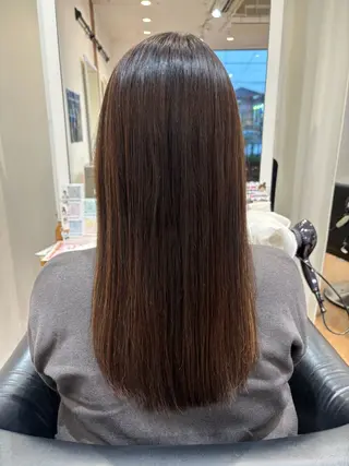 セミロング パーマ 秋山知穂🧸縮毛矯正 ショート新越谷南越谷のヘアスタイル