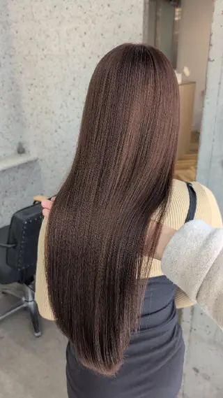 ロング パーマ 髪質改善.縮毛矯正 ×韓国ヘアyukiのヘアスタイル