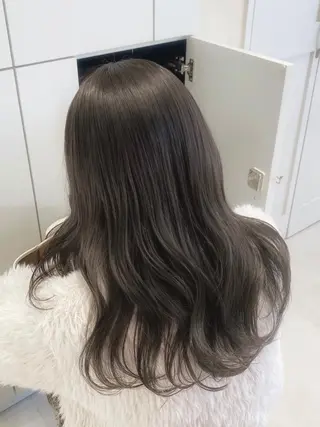 ロング カラー ボブ/ミニボブ 透明感カラーkadoのヘアスタイル