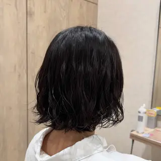 ショート パーマ 大人可愛いhair 🐾🩵HANAのヘアスタイル