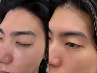 アイブロウ 酸性縮毛矯正 Coreすずのヘアスタイル