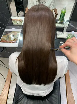 ロング 大西 魁知のヘアスタイル