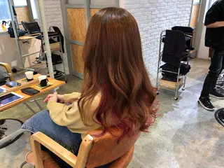 ロング カラー カット✂️カラー🌈 はお任せ✨ 芳賀 要のヘアスタイル