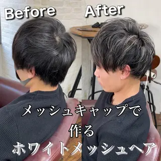 カラー メンズ Soleria 田中慎一のヘアスタイル