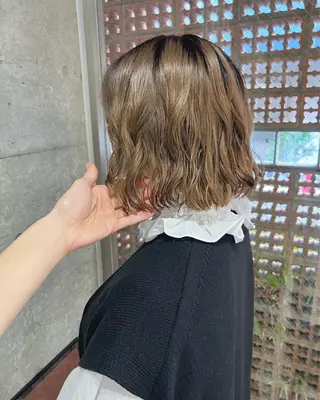 ショート パーマ ボブパーマコテ巻き風 パーマNo1深江秀平のヘアスタイル