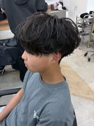 ミディアム メンズ 🌀toa/波巻き✨ /メンズパーマ／栄のヘアスタイル