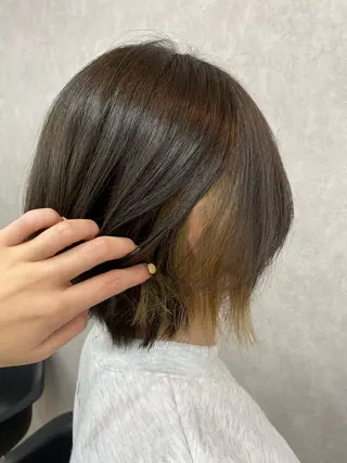 ショート 🩶西 雪乃/透明感 くすみカラー🫧のヘアスタイル