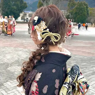 ヘアアレンジ レイヤー/nail COCOROのヘアスタイル