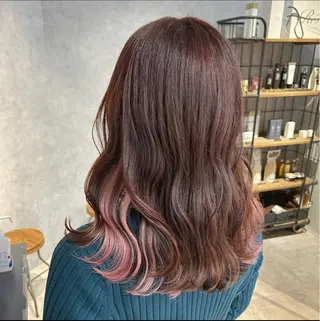 ミディアム ブリーチ&エクステ 🥀ケアカラー特化のヘアスタイル