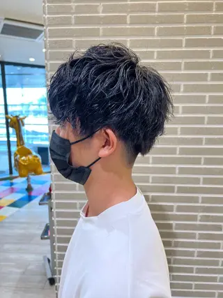 パーマ メンズ 赤本悠斗波巻きパーマ メンズパーマのヘアスタイル