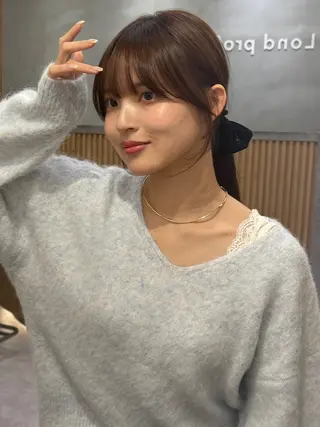 ミディアム 🩵レイヤー/ショー ト/🫧harukaのヘアスタイル