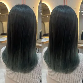 ロング カラー ブリーチ無しダブル カラー🦕まどかのヘアスタイル