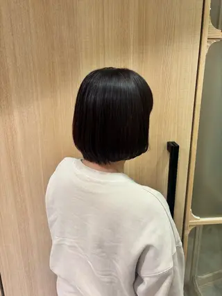 ミディアム エルロン 栢原のヘアスタイル