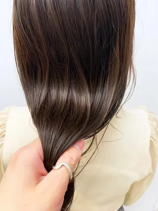 ロング カラー 縮毛矯正×髪質改善 店長　DAITOのヘアスタイル