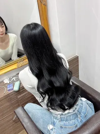 ロング カラー ヘアアレンジ LIP 大阪本店 エクステ 堀谷和孝のヘアスタイル