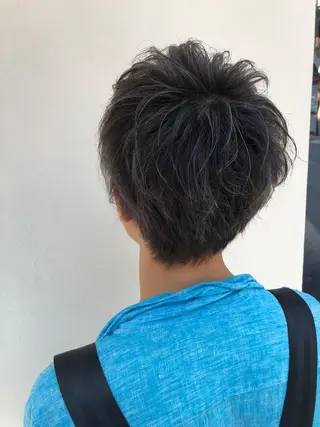 ショート カラー メンズ 髪質改善/艶髪 やまなかのヘアスタイル