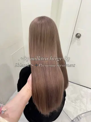 ロング カラー 透明感ヘア/ベージュ 🩶shiho🩶のヘアスタイル