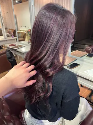 ロング レイヤーカット/ ハイトーン/ミノリのヘアスタイル